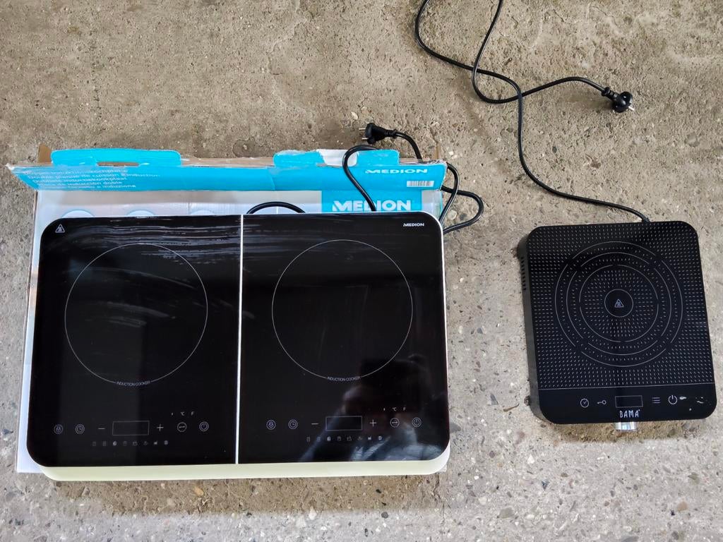 Medion en Bama Inductie Kookplaten, Witgoed en Apparatuur, Kookplaten, ., 3 kookzones of minder, Ophalen of Verzenden, Zo goed als nieuw