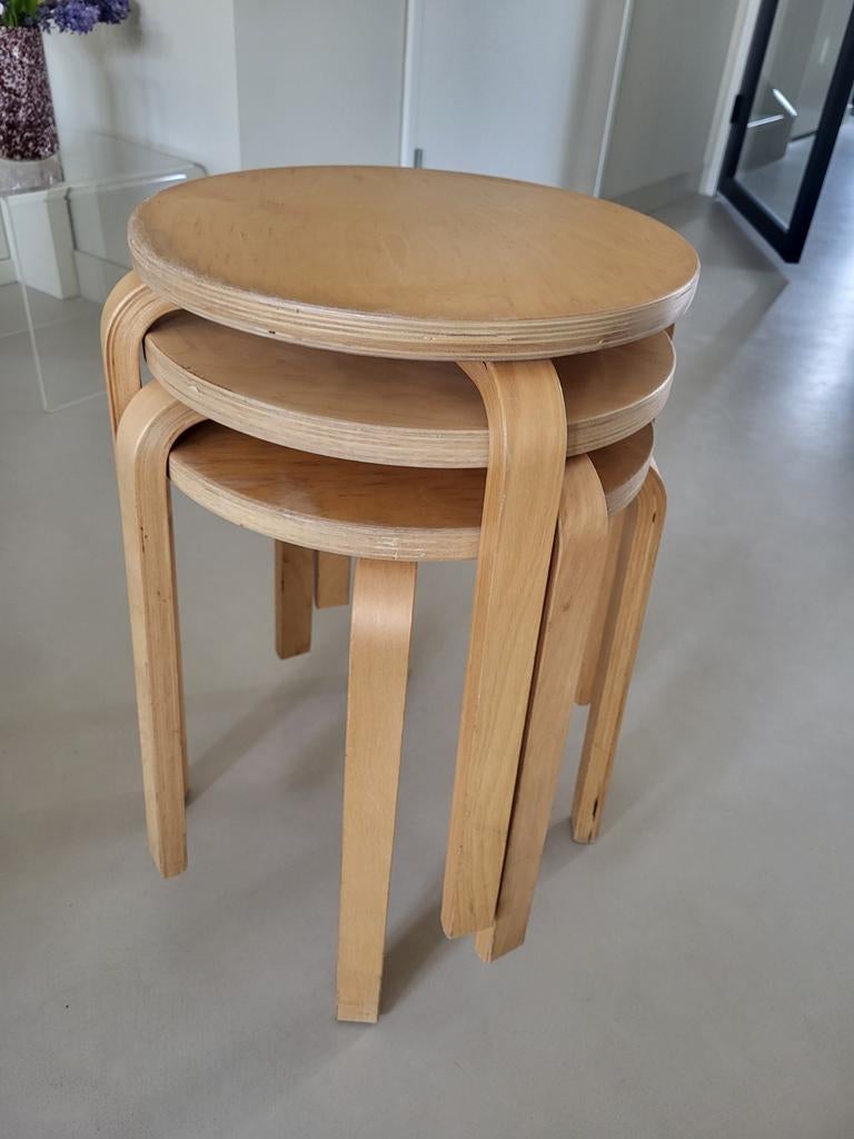 Drie Ikea Frosta vintage krukjes, Ophalen, Gebruikt, Hout