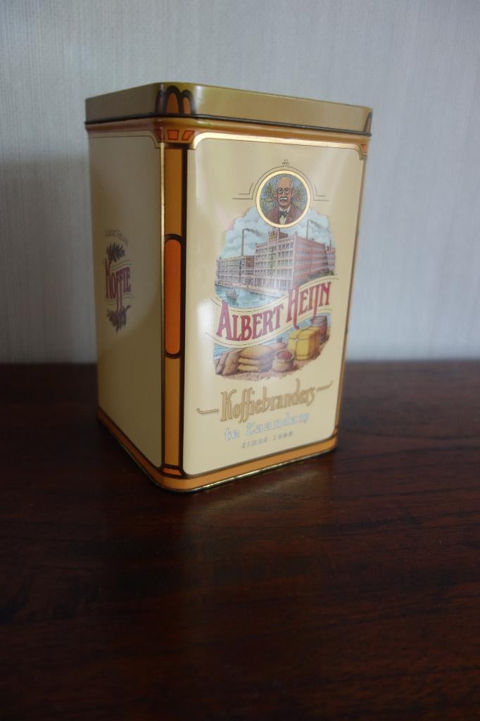 Blik Albert Heijn Koffiebranders, Ophalen of Verzenden, Gebruikt, Overige typen