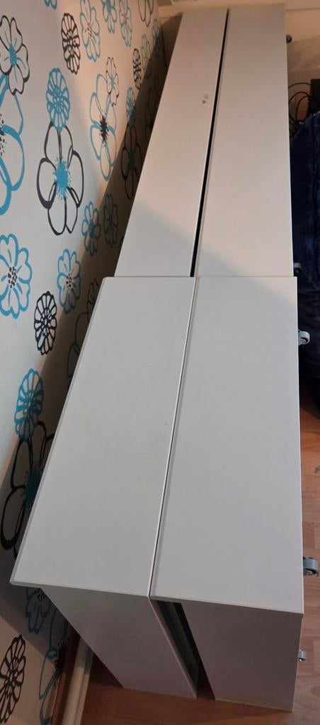 Ikea bedlades set Songesand, Huis en Inrichting, Slaapkamer | Bedden, Ophalen, Eenpersoons, Wit, Zo goed als nieuw