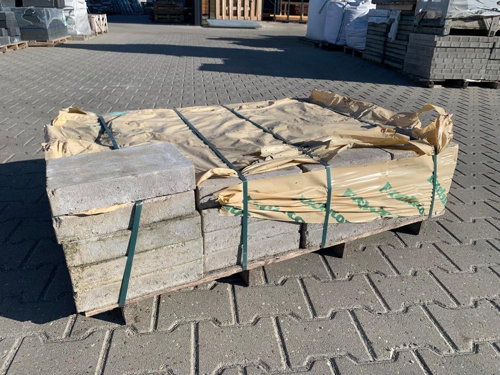 Trommelsteen 20x30x6 cm Ivory (Restpartij) - J&W 36, Tuin en Terras, Tegels en Klinkers, Ophalen, Nieuw, Minder dan 5 m², Nvt