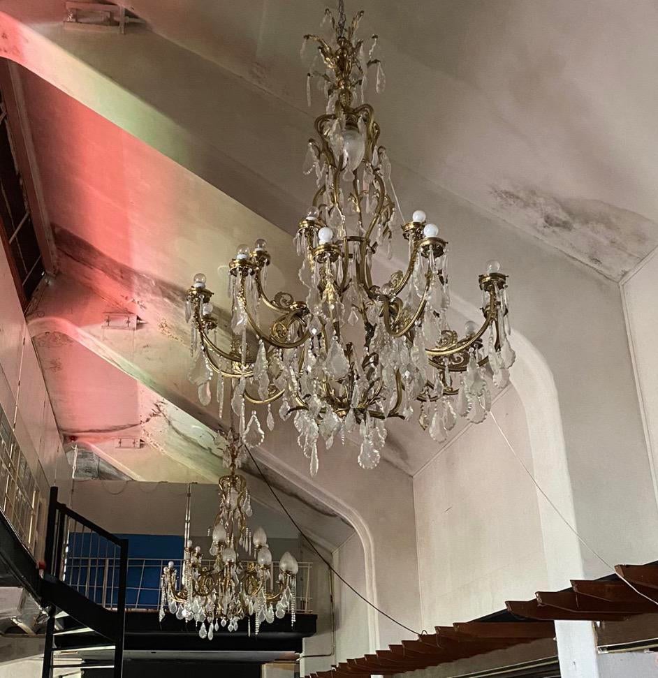 2 grote kroonluchters, Huis en Inrichting, Lampen | Kroonluchters, Ophalen, Gebruikt