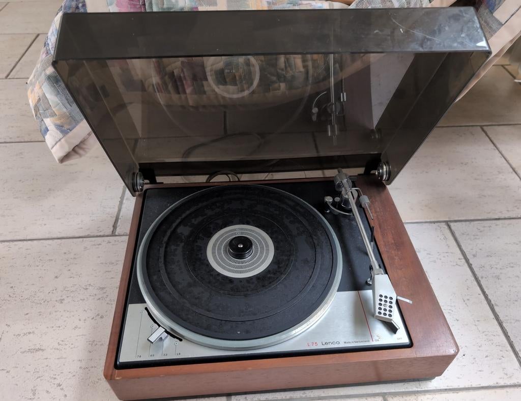 Lenco 75 Platenspeler uit 1975 - Origineel en Werkend, Audio, Tv en Foto, Platenspelers, Ophalen of Verzenden, Gebruikt, Platenspeler