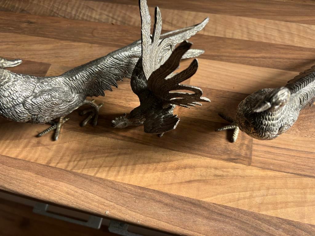 Ijzeren fazanten 1 haan, Ophalen, Gebruikt, Vogel, Beeldje of Figuurtje