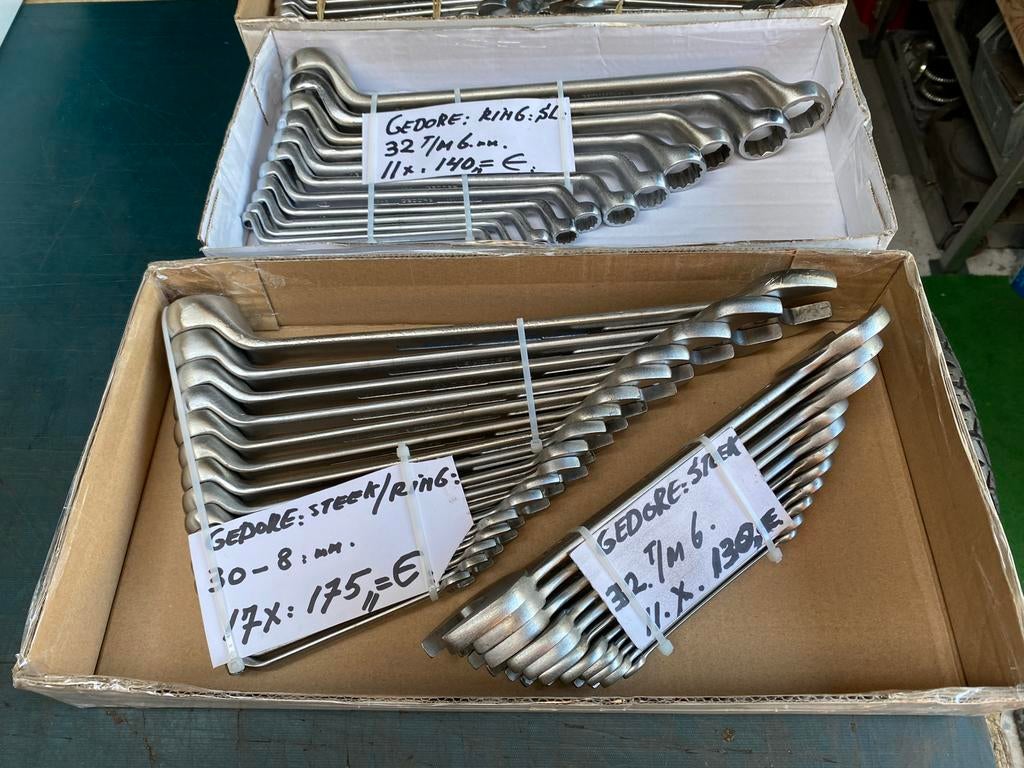 Gedore Ringsleutel en Steek/Ringsleutel Sets, Ophalen of Verzenden, Gebruikt