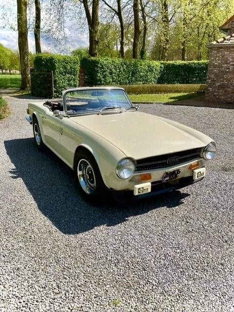 triumph tr6 1972, Auto's, Triumph, 2500 cc, Cabriolet, Wit, Handgeschakeld