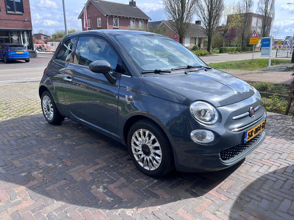 Fiat 500 Twinair Turbo 80pk 2018 Grijs, Voorwielaandrijving, Euro 5, Stof, 31 €/maand