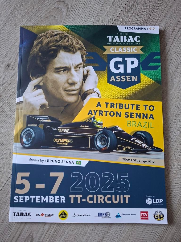 Tabak classic GP Assen programma tijdschrift, Ophalen of Verzenden, Zo goed als nieuw, Motoren