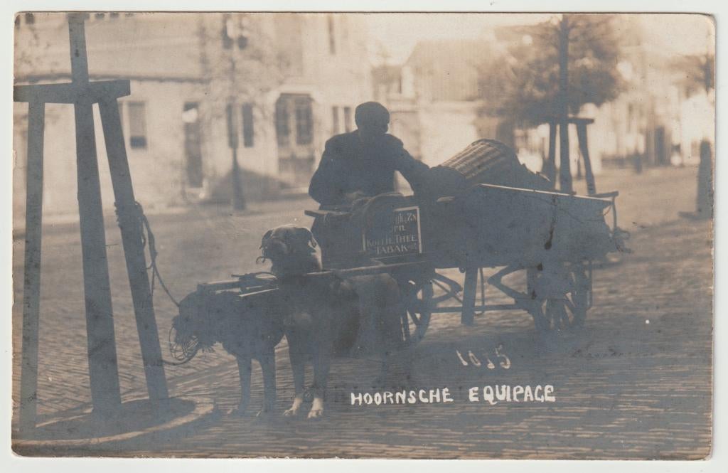 Hoorn - Hoornsche Equipage - Fotokaart, Ophalen of Verzenden, Voor 1920, Gelopen, Noord-Holland