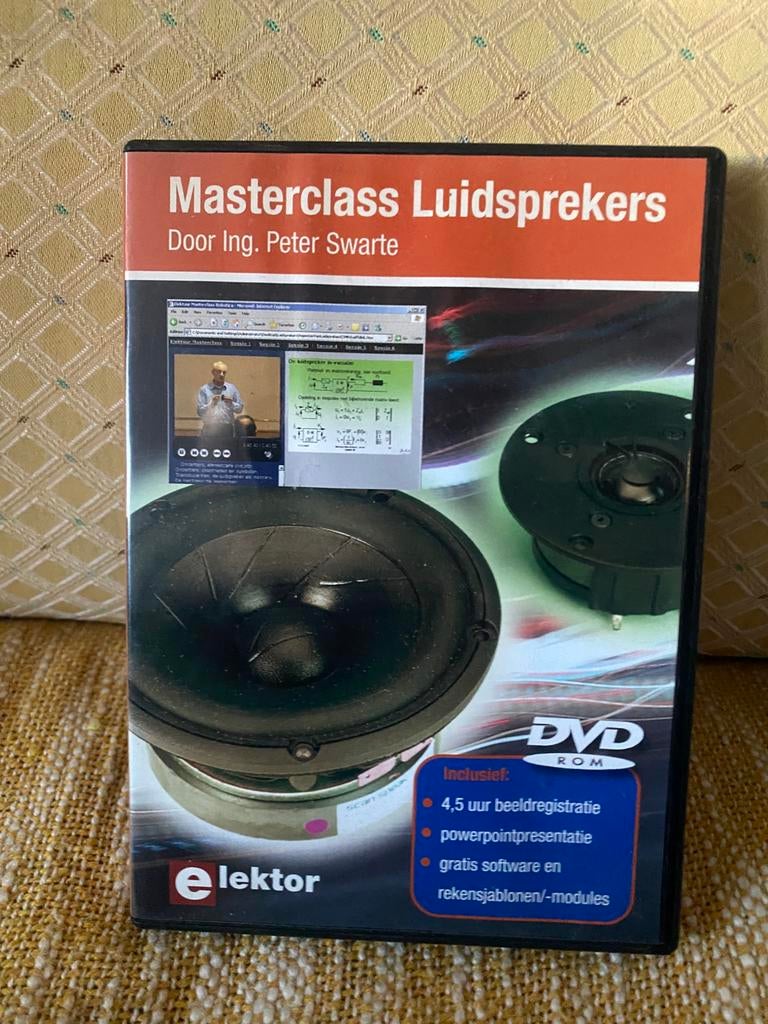 DVD: Masterclass Luidsprekers - Ing. Peter Swarte, Ophalen of Verzenden, Minder dan 60 watt, Front, Rear of Stereo speakers, Overige merken