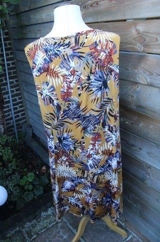 Jurk oker/ blauw Paprika mt 3 (48) Vaste prijs, Maat 46/48 (XL) of groter, Zo goed als nieuw, Knielengte, Paprika