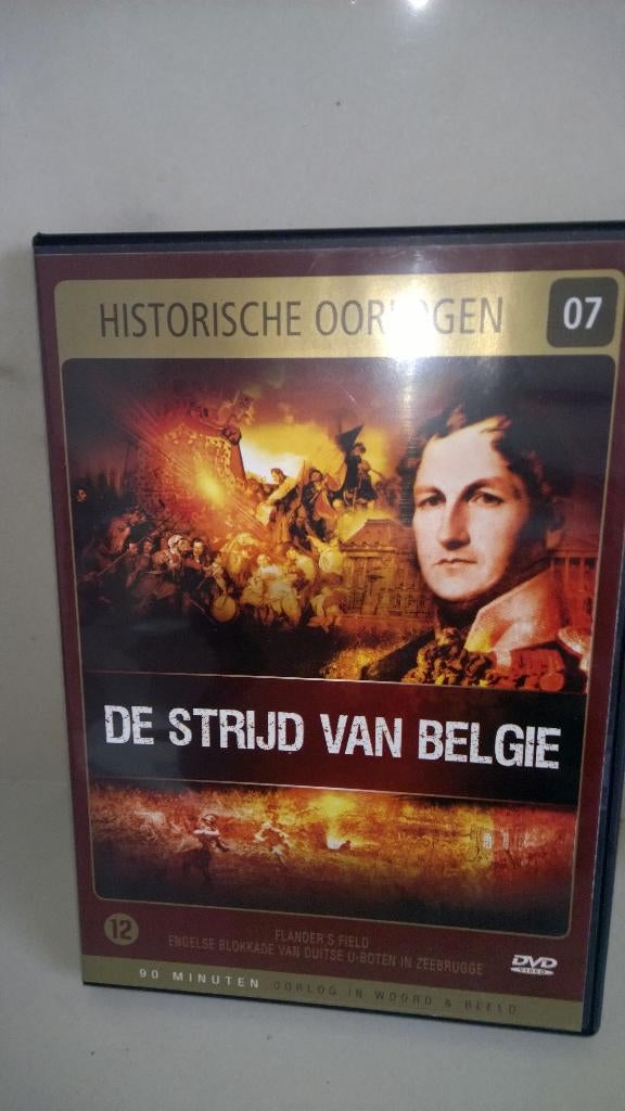 DVD : De strijd van Belgie : historische oorlogen, Cd's en Dvd's, Alle leeftijden, Ophalen of Verzenden, Zo goed als nieuw, Oorlog of Misdaad