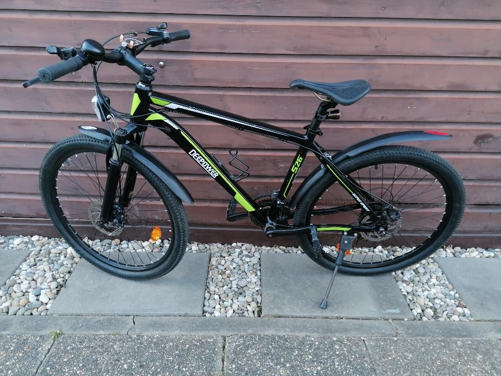 Stoere MTB-26 inch-Zwart/fluor groen, Fietsen en Brommers, Fietsen | Mountainbikes en ATB, Overige merken, Hardtail, 45 tot 49 cm