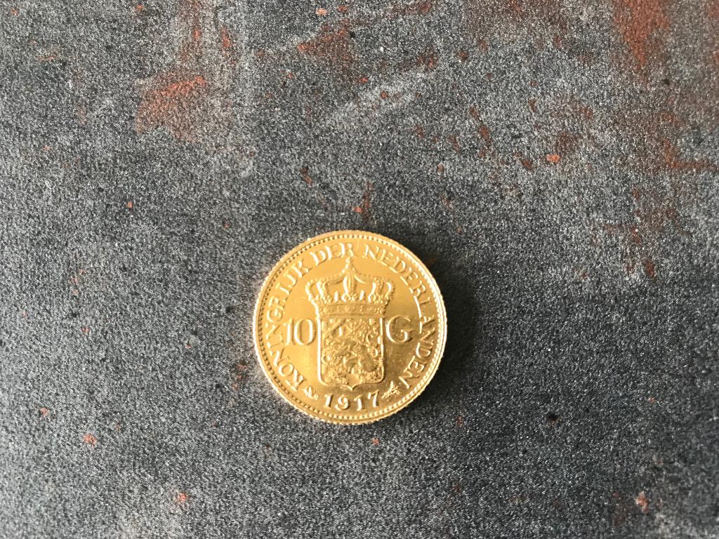 Gouden tientje, Ophalen, Goud, Koningin Wilhelmina, Losse munt