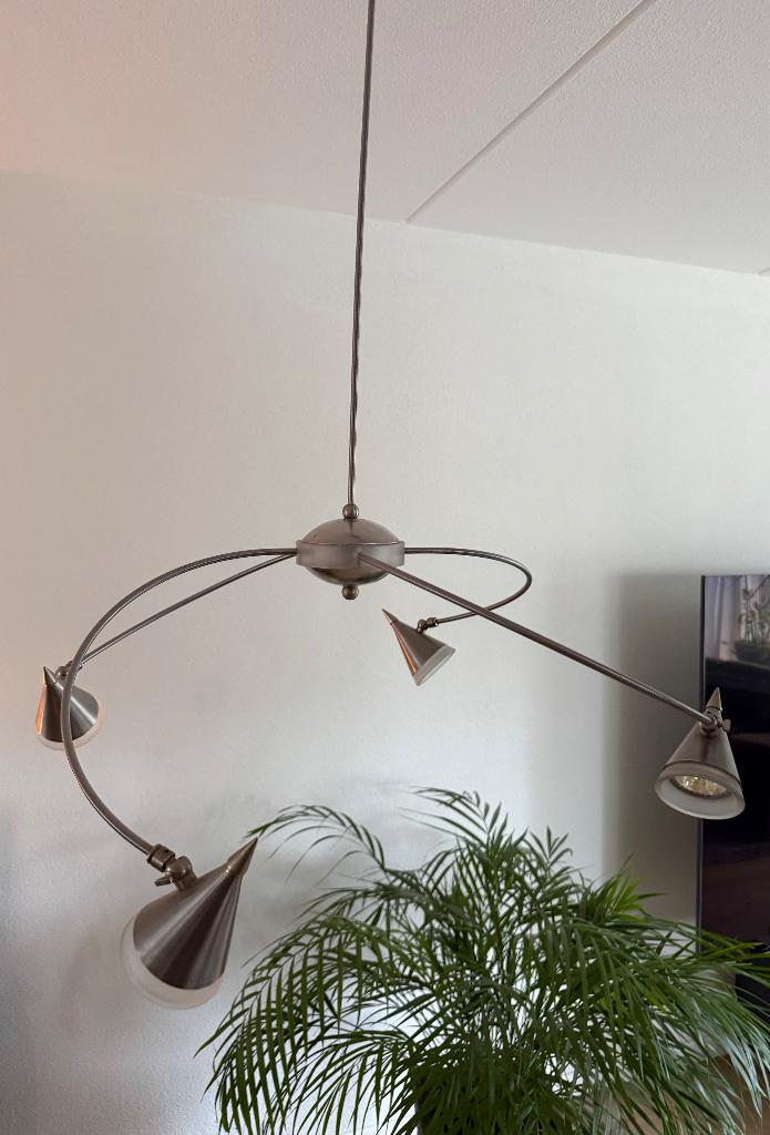 Hanglamp 4-armig van Harco Loor, Ophalen, Modern design, Gebruikt, Metaal