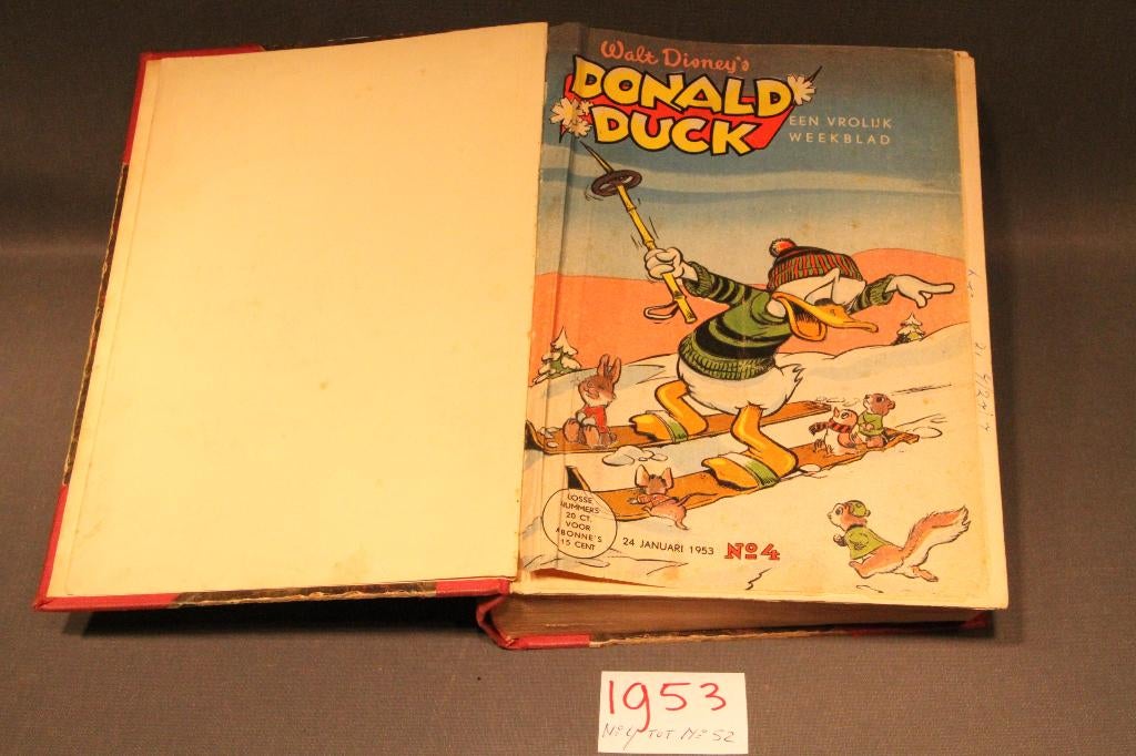 Donald Duck Ingebonden album 1953, Boeken, Eén stripboek, Ophalen of Verzenden, Gelezen
