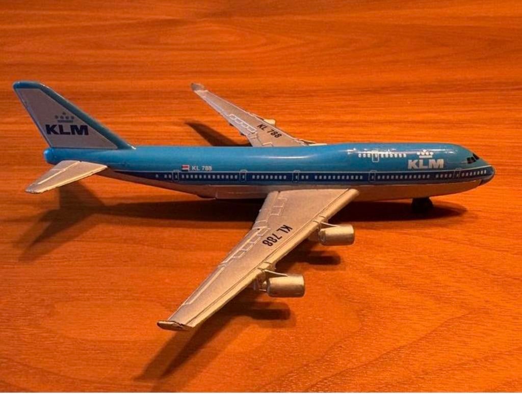 KLM Boeing 747 modelvliegtuig - ca. 12 cm, Ophalen of Verzenden, 1:200 of kleiner, Vliegtuig, Overige merken