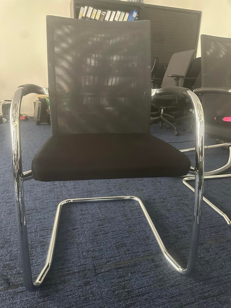 Vergaderstoelen 14 stuks, Ophalen, Gebruikt, Zwart, Overige materialen