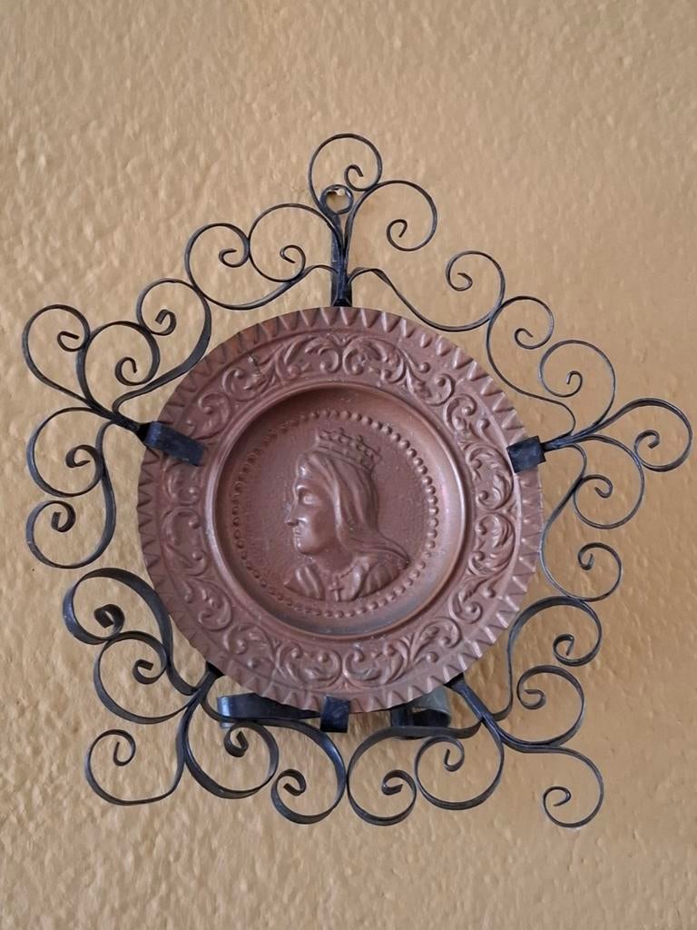 Antiek Spaans wandbord decoratie, Ophalen of Verzenden