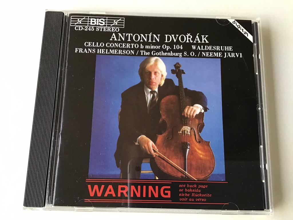 Dvorak Cello concertos Frans Helmerson/ Neeme Jarvi, Ophalen of Verzenden, Modernisme tot heden, Zo goed als nieuw, Orkest of Ballet