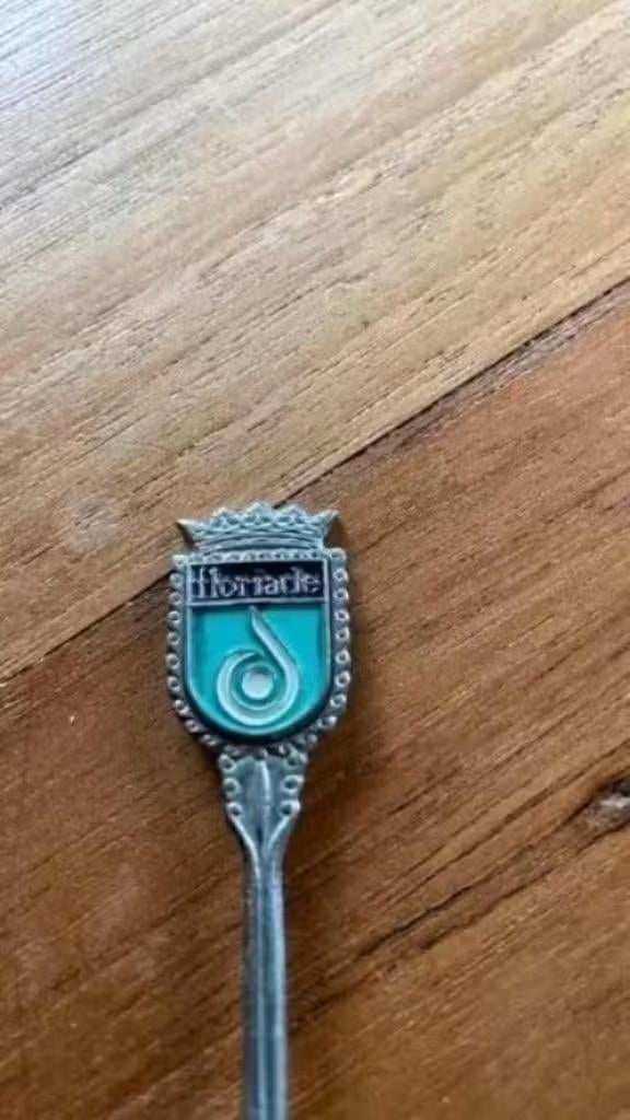 Lepeltje Floriade, Ophalen of Verzenden, Gebruikt, Metaal, Bestek