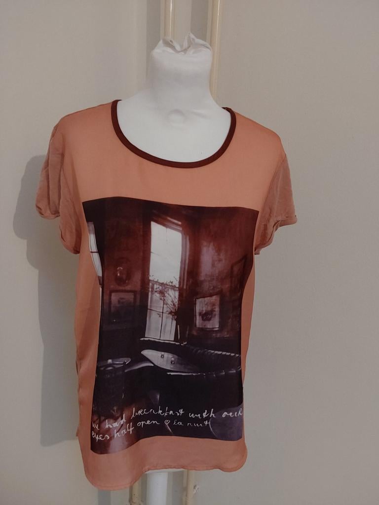Prachtige top van Maison Scotch maat M, Maat 38/40 (M), Zo goed als nieuw, Korte mouw, Maison Scotch