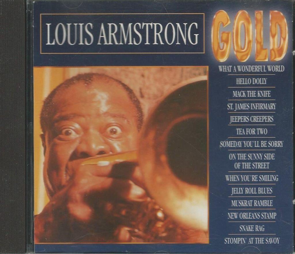 Louis Armstrong - Gold = 1,99, Ophalen of Verzenden, 1980 tot heden, Zo goed als nieuw, Jazz