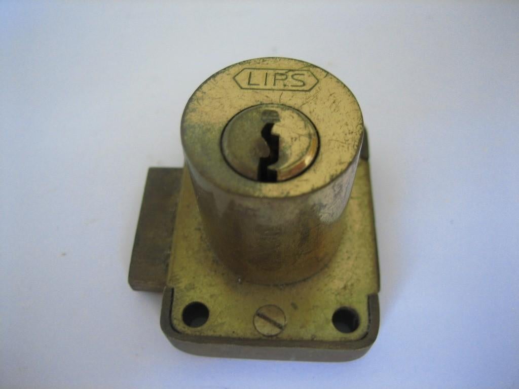 Vintage LIBS Lock. drawer lock,, Ophalen of Verzenden