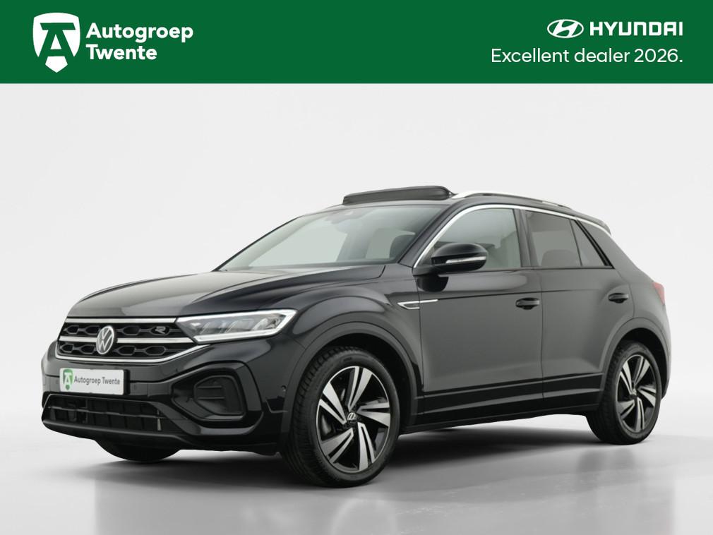 Volkswagen T-Roc 1.5 TSI R-Line DSG | Panoramadak | Navigati, 12 maanden, 1258 kg, Zwart, Leder en Stof