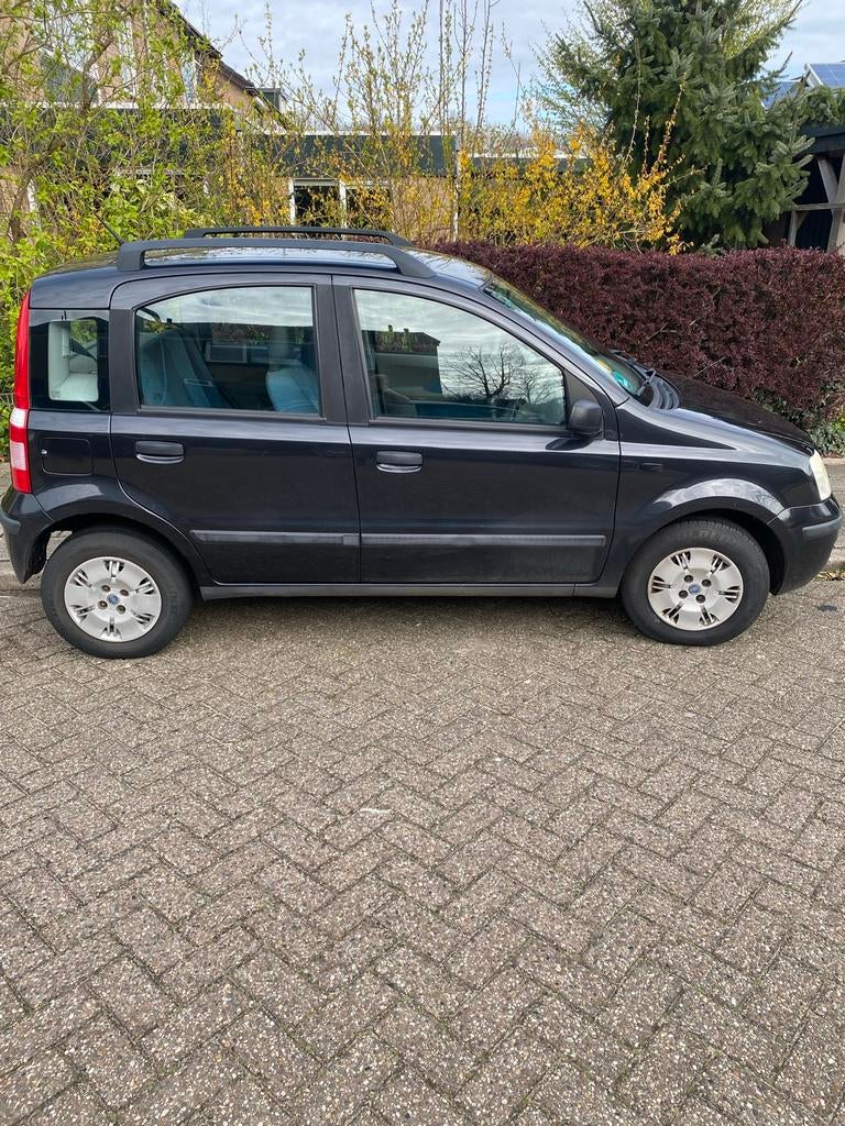 Fiat Panda 1.2 2004 Zwart, Auto's, Voorwielaandrijving, Stof, Zwart, Origineel Nederlands