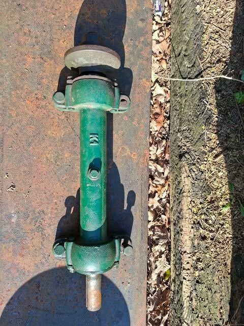 Zaag-as met poelie en zaagblad, Antiek en Kunst, Antiek | Gereedschap en Instrumenten, Ophalen