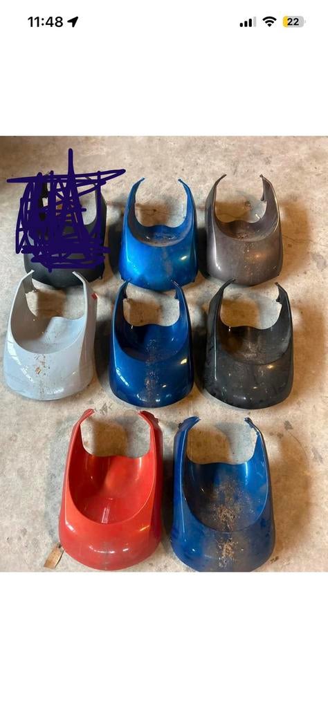 Peugeot Kisbee Onderkuip Set, Ophalen of Verzenden, Gebruikt, Kap, Peugeot