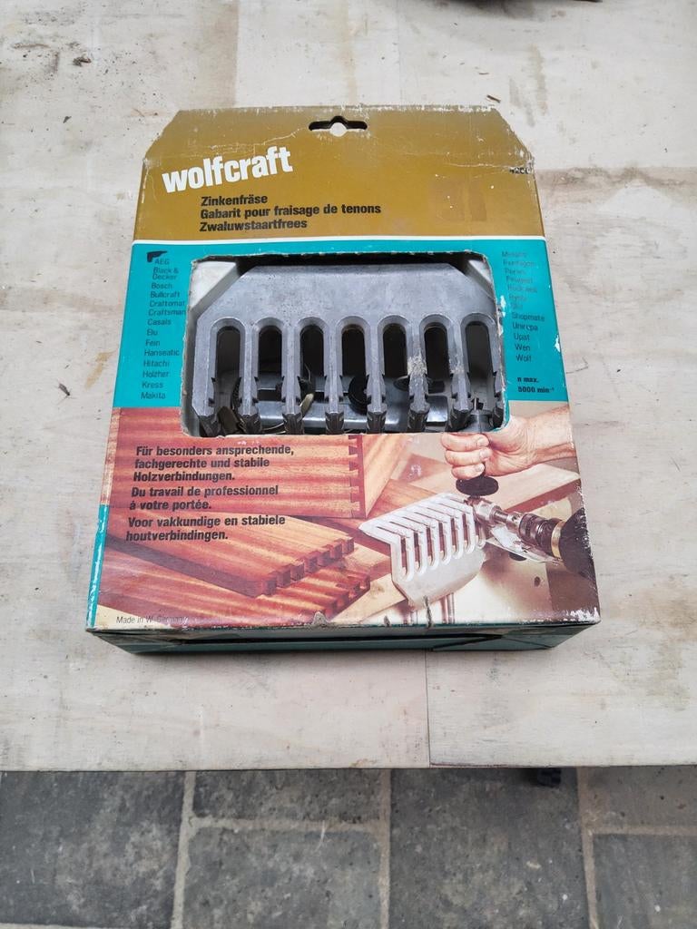 Wolfcraft zwaluwstaartfrees t.e.a.b, Ophalen, Gebruikt, Elektrisch