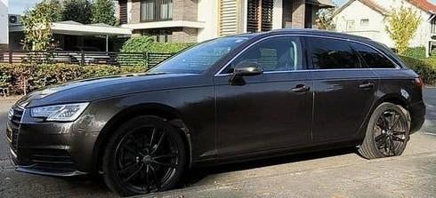 Audi A4 2.0 TDI Avant 2017 Bruin, trekhaak, leder, NW APK, Auto's, Voorwielaandrijving, Zwart, 4 cilinders, Bruin