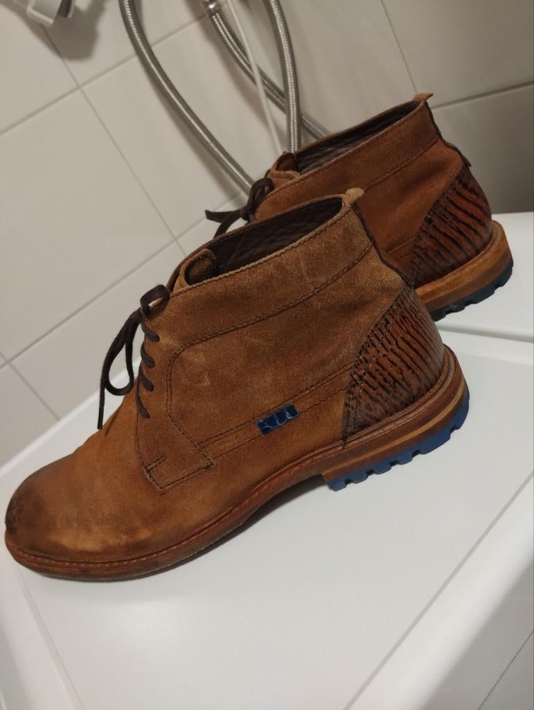 Floris van Bommel herenschoenen maat 41.5 breedtemaat H, Kleding | Heren, Schoenen, Ophalen of Verzenden