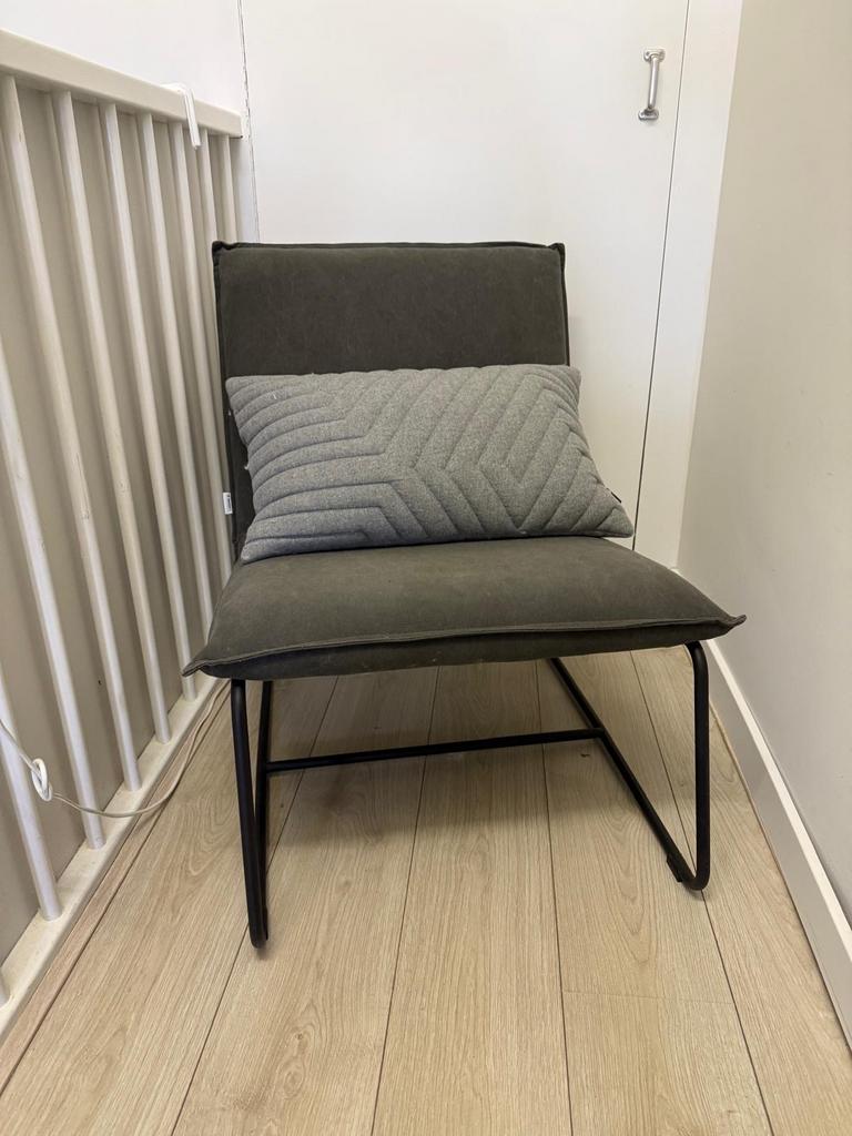Grijze fauteuil van Loods5, Ophalen, Gebruikt, 75 tot 100 cm, Stof