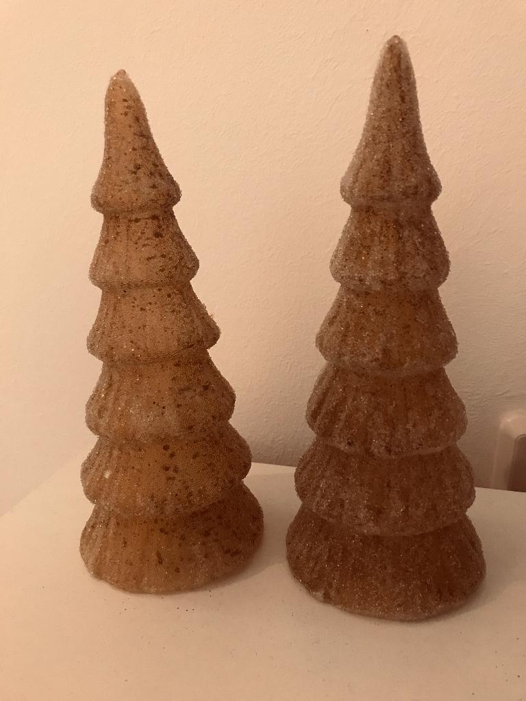 Twee kandelaars kerst, Ophalen of Verzenden, Zo goed als nieuw