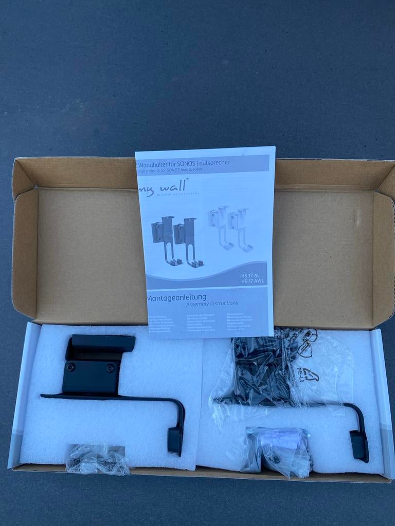 2x Wandhouder voor Sonos One/One SL/Play:1 - Zwart, Overige merken, Overige typen, Nieuw, Ophalen of Verzenden