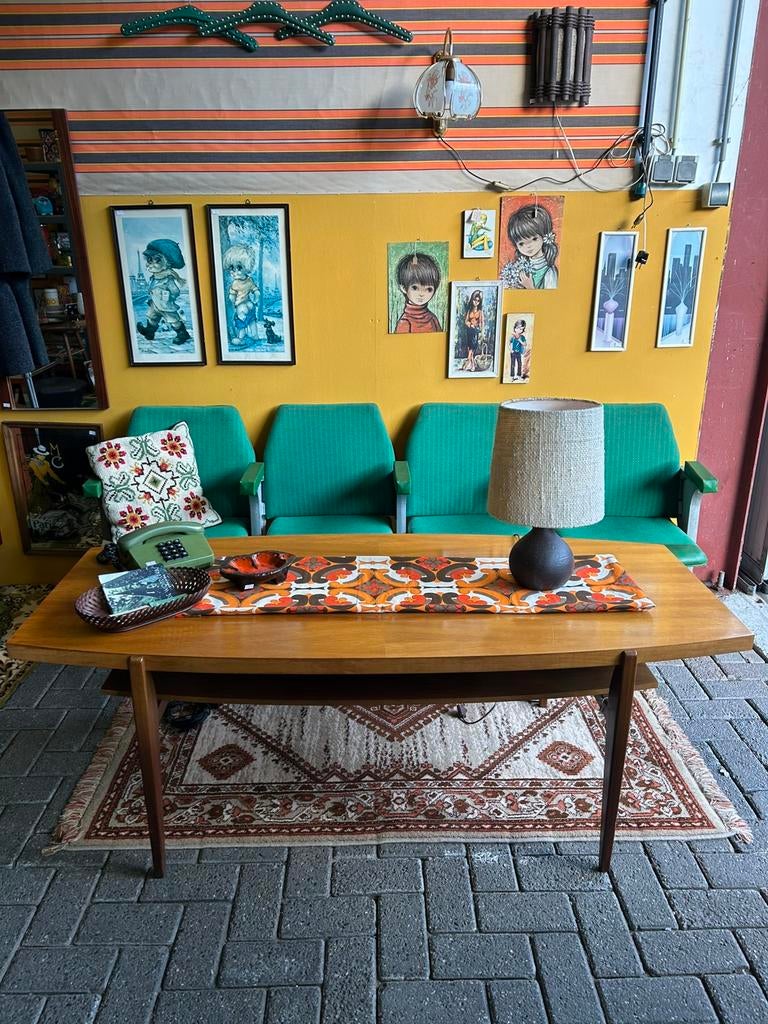 Vintage jaren 60/70 deense look salon tafel/ tafel, Ophalen