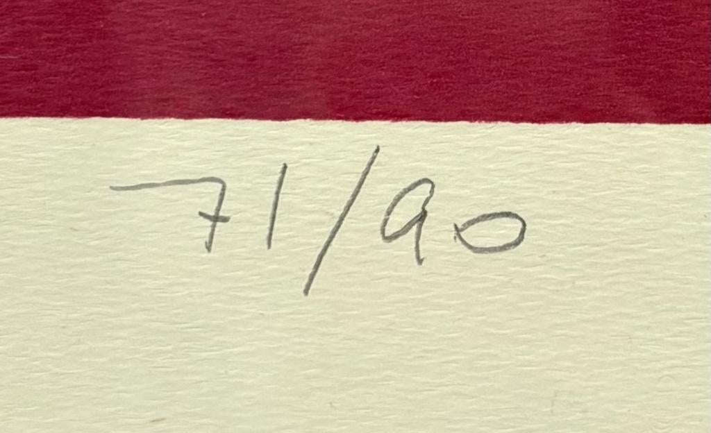 642. Zeefdruk, Ted Felen - "Adieu", 1992, Antiek en Kunst, Ophalen of Verzenden