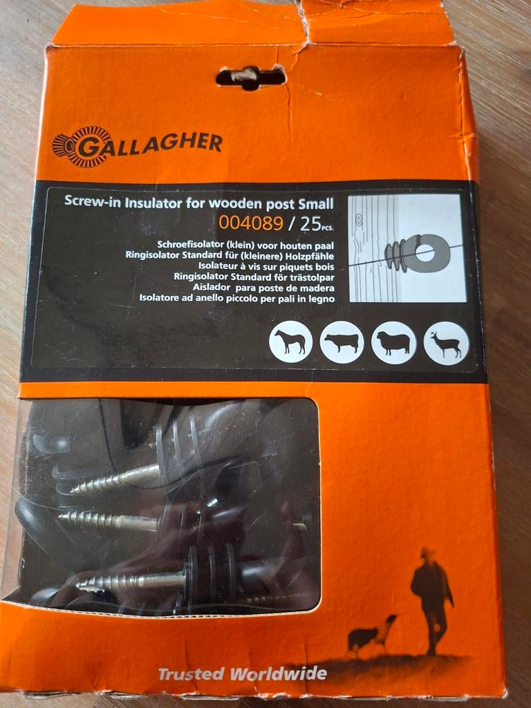 Gallagher ringisolatoren 25 stuks, Ophalen of Verzenden, Zo goed als nieuw