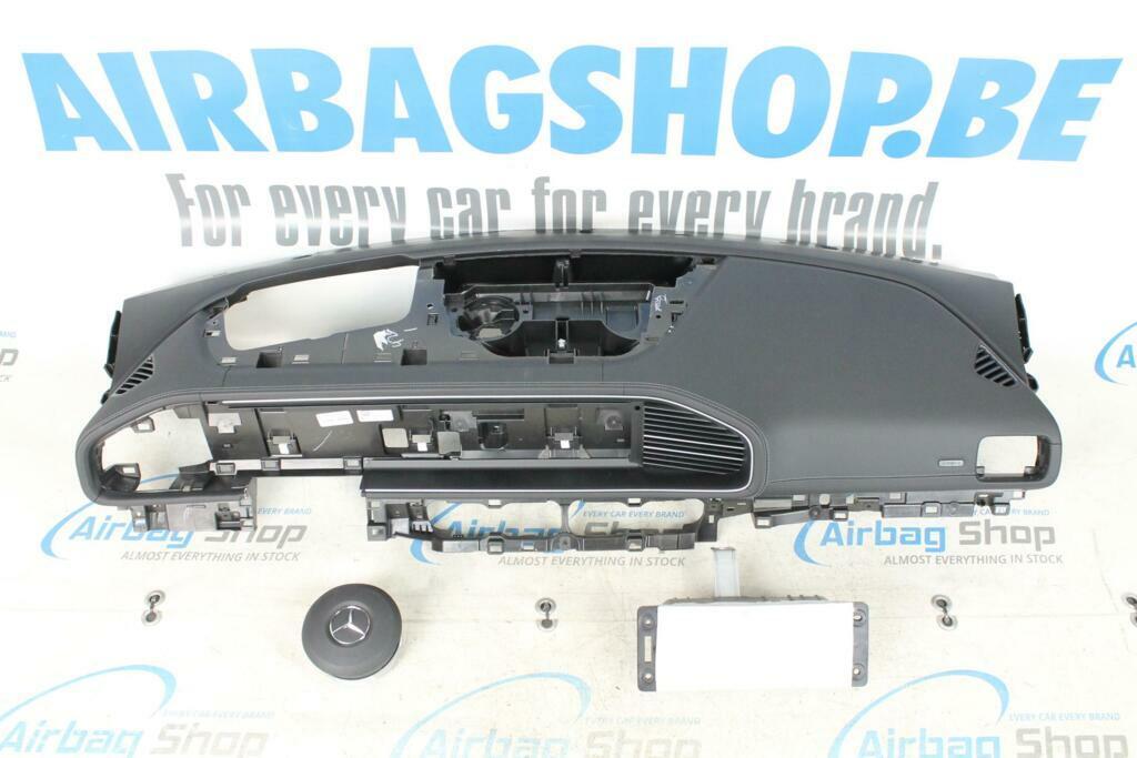 Airbag set Dashboard HUD grijs stiksel Mercedes GLE W167, Gebruikt, Ophalen of Verzenden