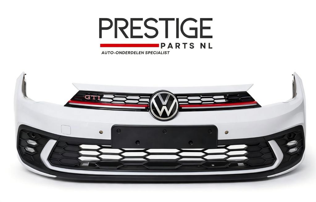 Voorbumper VW Polo 2G Facelift GTI 4xPDC Bumper bj.2022-2025, Gebruikt, -, Voor, Ophalen of Verzenden