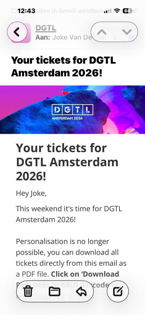 DGTL Night Tickets Saturday & Sunday, Twee personen, Meerdaags