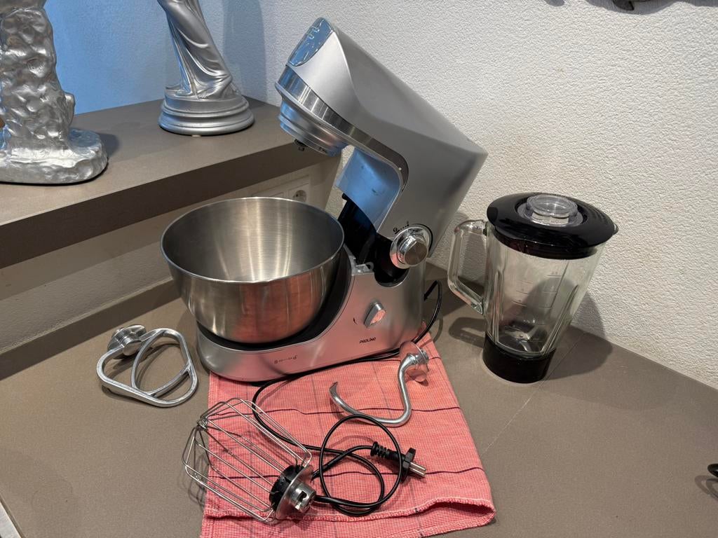 Proline keukenmachine RVS 1200W 4,5L met blender als nieuw, 4 liter of meer, Ophalen, Zo goed als nieuw, 3 snelheden of meer