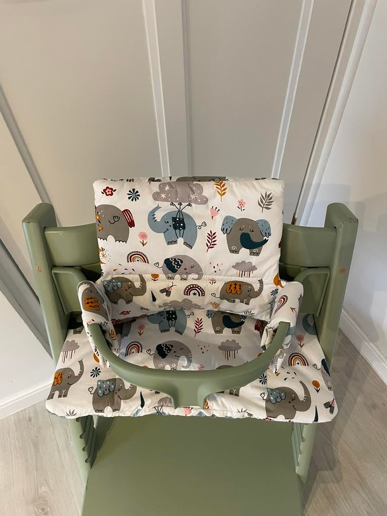 Nieuw! Olifanten Stokke Tripp Trapp stoel kussenset, Ophalen of Verzenden, Nieuw, Meegroeistoel, Gordel(s)