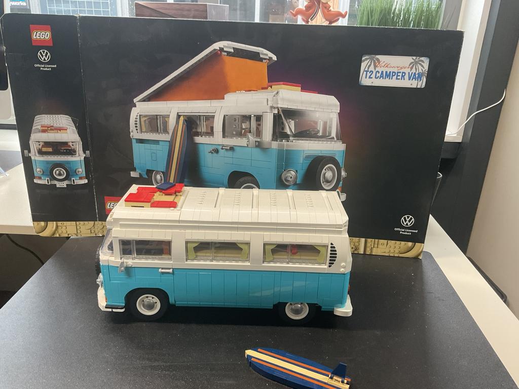 Lego Volkswagen Vw T2 Camper bus met doos en boekje, Ophalen, Zo goed als nieuw