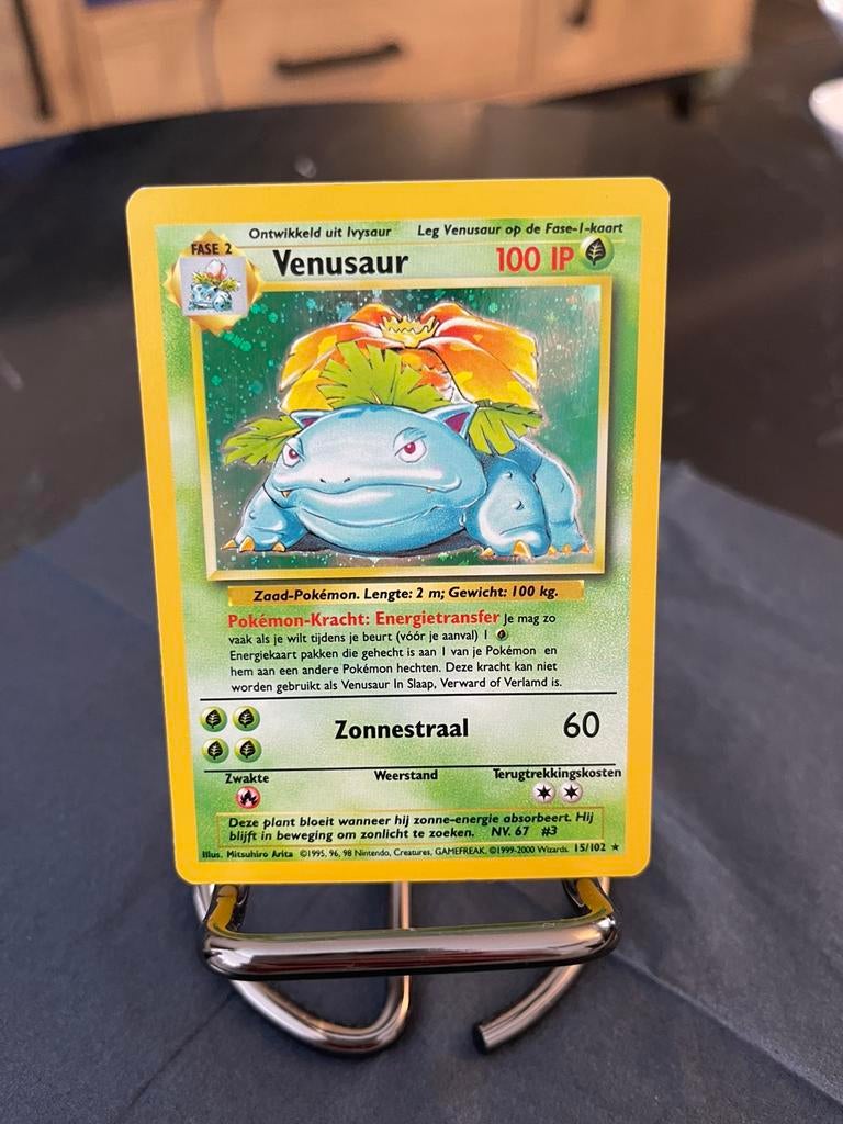 Pokémon Venusaur holo foil 15/102, Verzenden, Zo goed als nieuw, Losse kaart, Foil