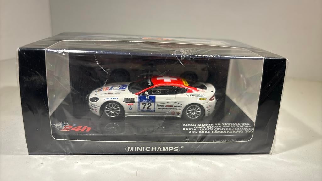 Aston martin v8 vantage n24 #72 24h Nurburgring minichamps, Hobby en Vrije tijd, Modelauto's | 1:43, Auto, Ophalen of Verzenden