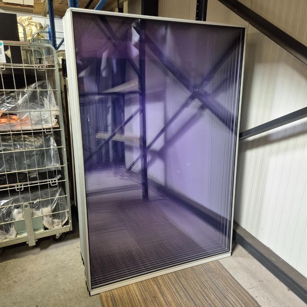 plexiglas windschermen met aluminium omranding 193x120 cm, Ophalen, Gebruikt, 200 cm of meer, 150 tot 200 cm
